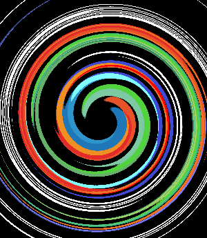 Effet de vortex sur image