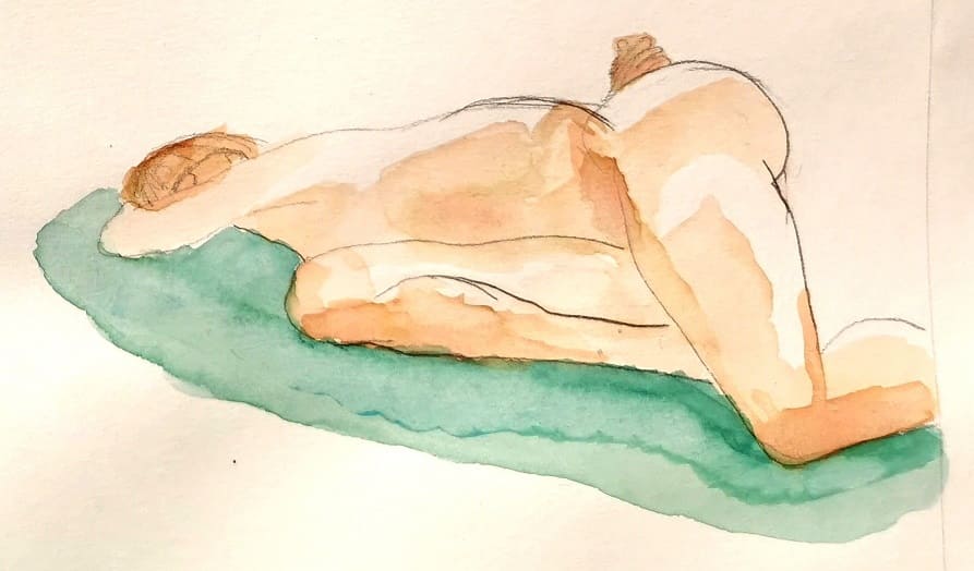 Modèle humain couché