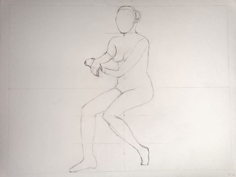 Croquis d'un modèle humain