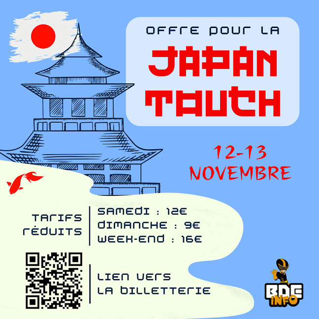 Affiche pour la Japan Touch de Lyon
